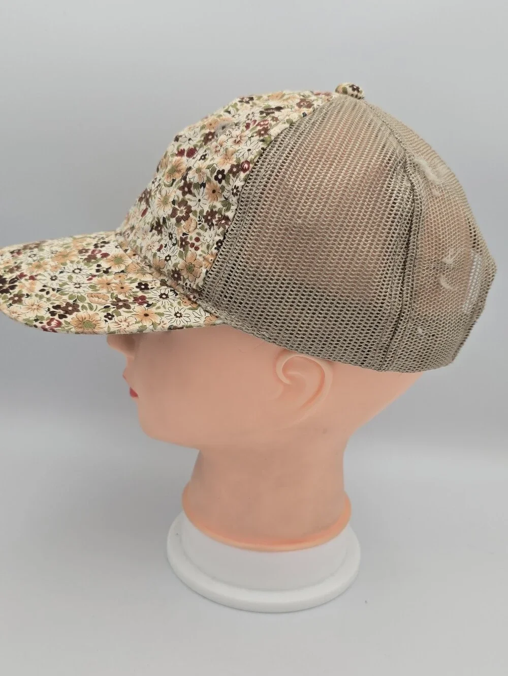 Signatures Ladies Fit Floral Trucker Adjustable Hat OSFM